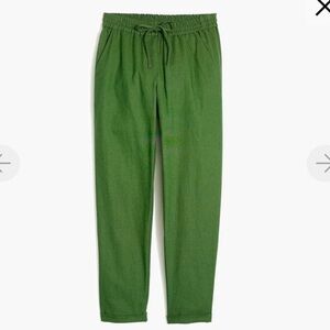 Green, J. Crew Utility Drawstring Pull On Pant in size 6.